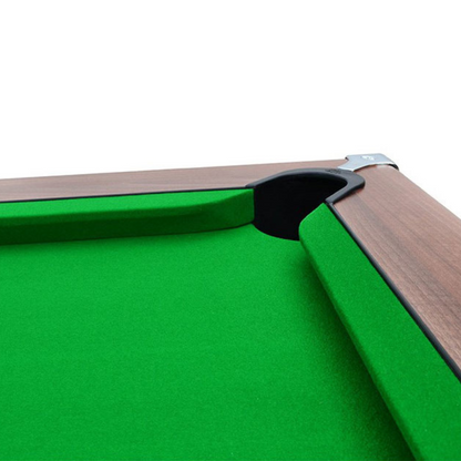 Cry Wolf Outdoor Slate Bed Pool Table Dark Walnut