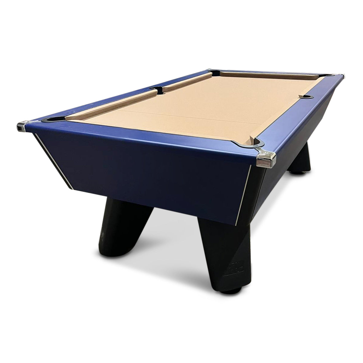 Cry Wolf Indoor Slate Bed Pool Table Midnight Blue
