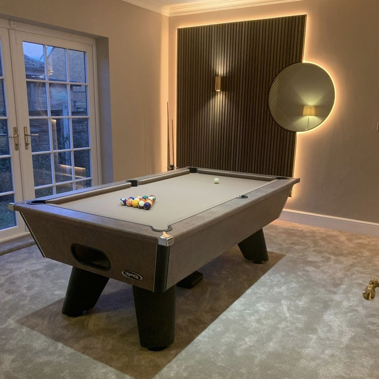 Cry Wolf Indoor Slate Bed Pool Table Italian Bronze