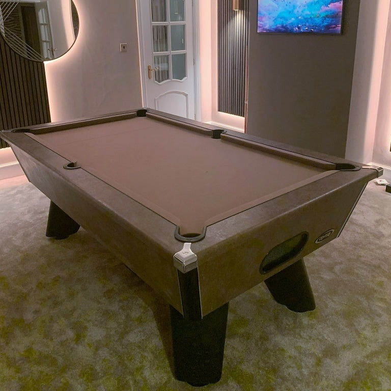 Cry Wolf Indoor Slate Bed Pool Table Italian Bronze