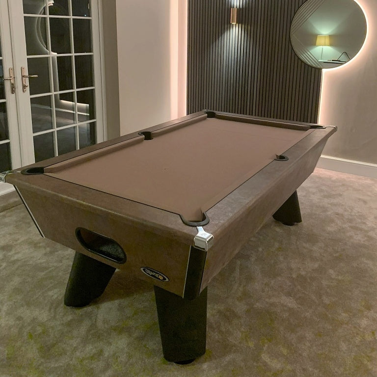 Cry Wolf Indoor Slate Bed Pool Table Italian Bronze