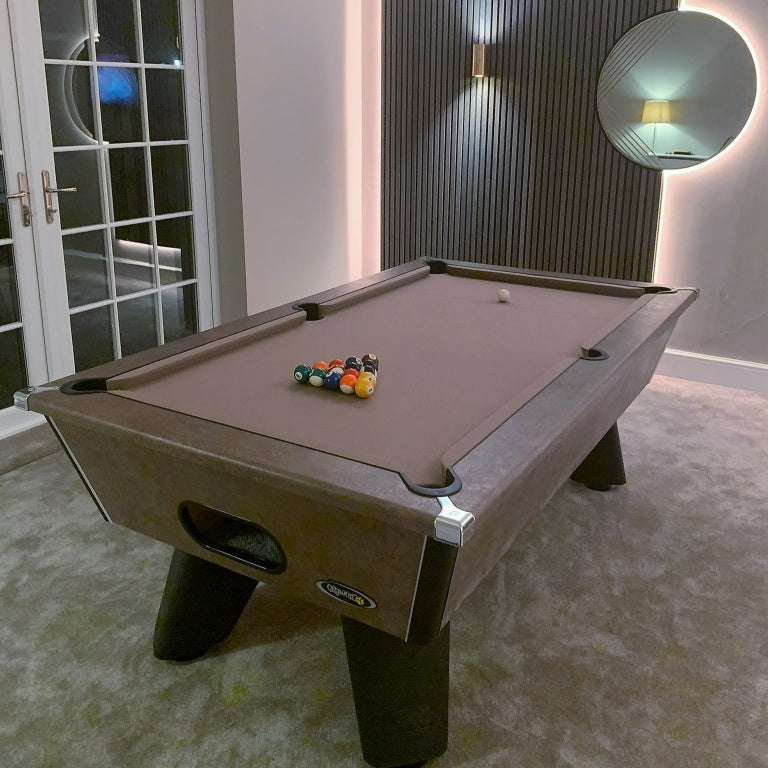 Cry Wolf Indoor Slate Bed Pool Table Italian Bronze