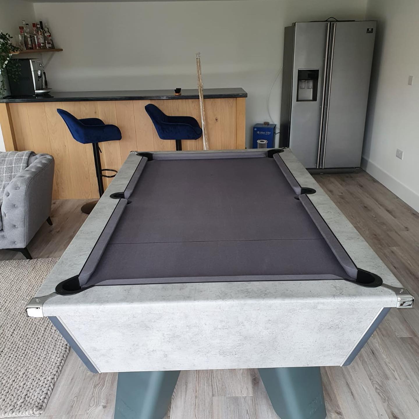 Cry Wolf Indoor Slate Bed Pool Table Urban Grey