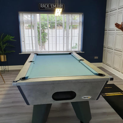 Cry Wolf Indoor Slate Bed Pool Table Urban Grey