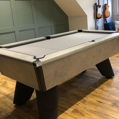 Cry Wolf Indoor Slate Bed Pool Table Urban Grey