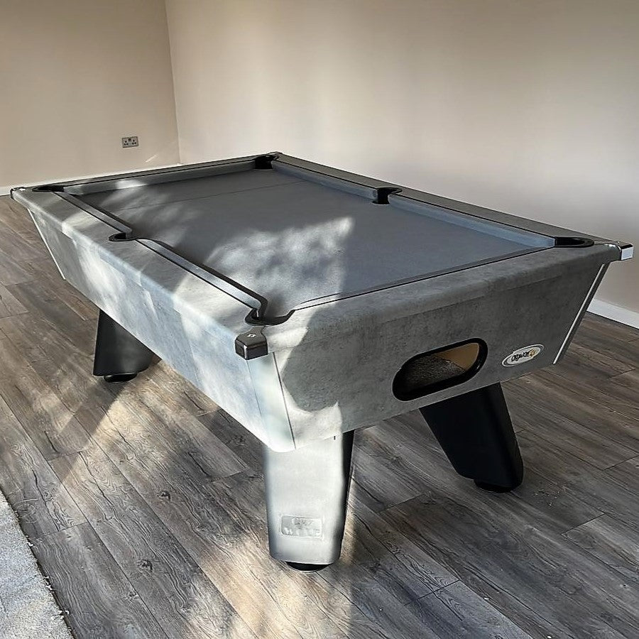 Cry Wolf Indoor Slate Bed Pool Table Urban Grey