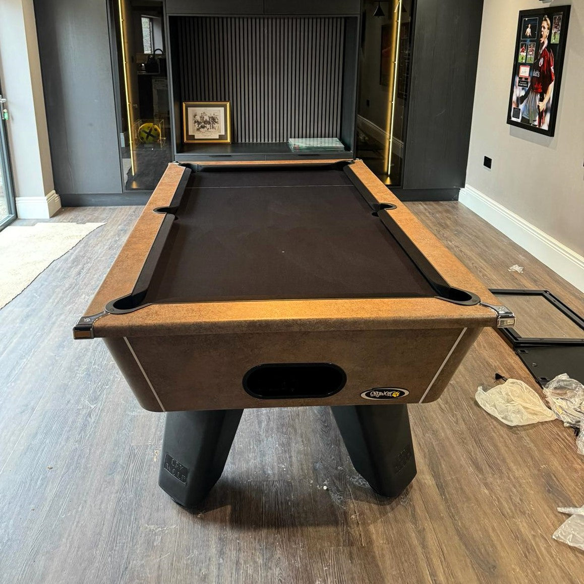 Cry Wolf Indoor Slate Bed Pool Table Italian Bronze