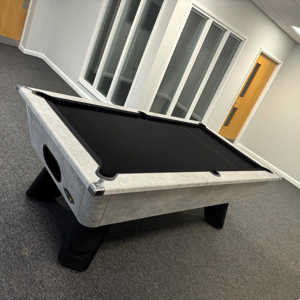 Cry Wolf Indoor Slate Bed Pool Table Urban Grey