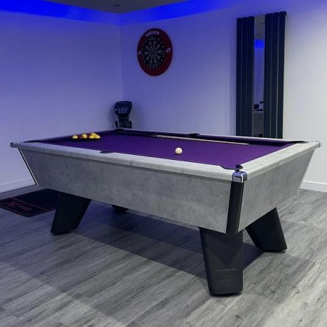 Cry Wolf Indoor Slate Bed Pool Table Urban Grey