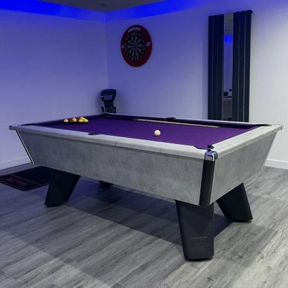 Cry Wolf Indoor Slate Bed Pool Table Urban Grey