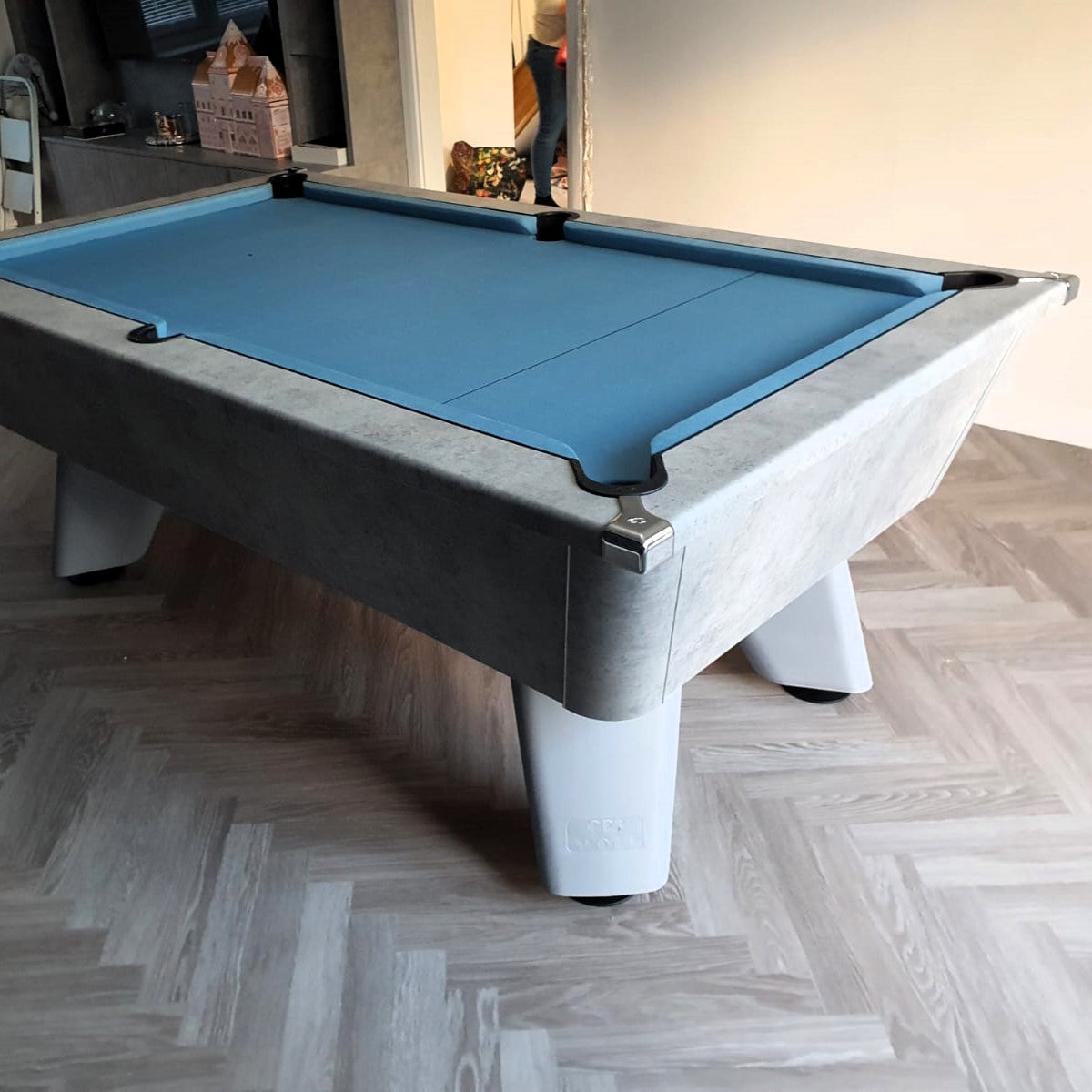 Cry Wolf Indoor Slate Bed Pool Table Urban Grey