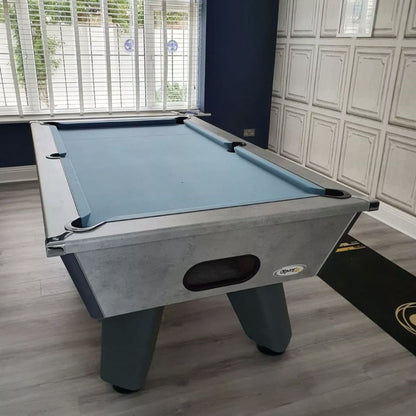 Cry Wolf Indoor Slate Bed Pool Table Urban Grey