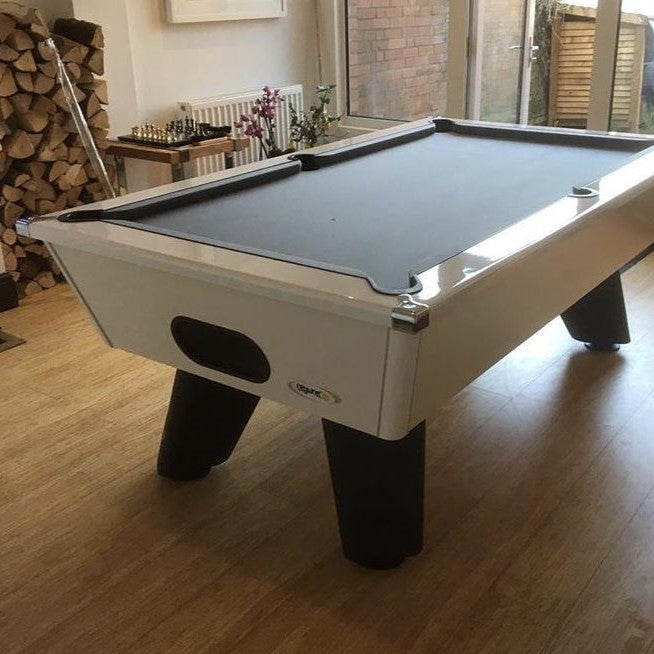 Cry Wolf Indoor Slate Bed Pool Table White