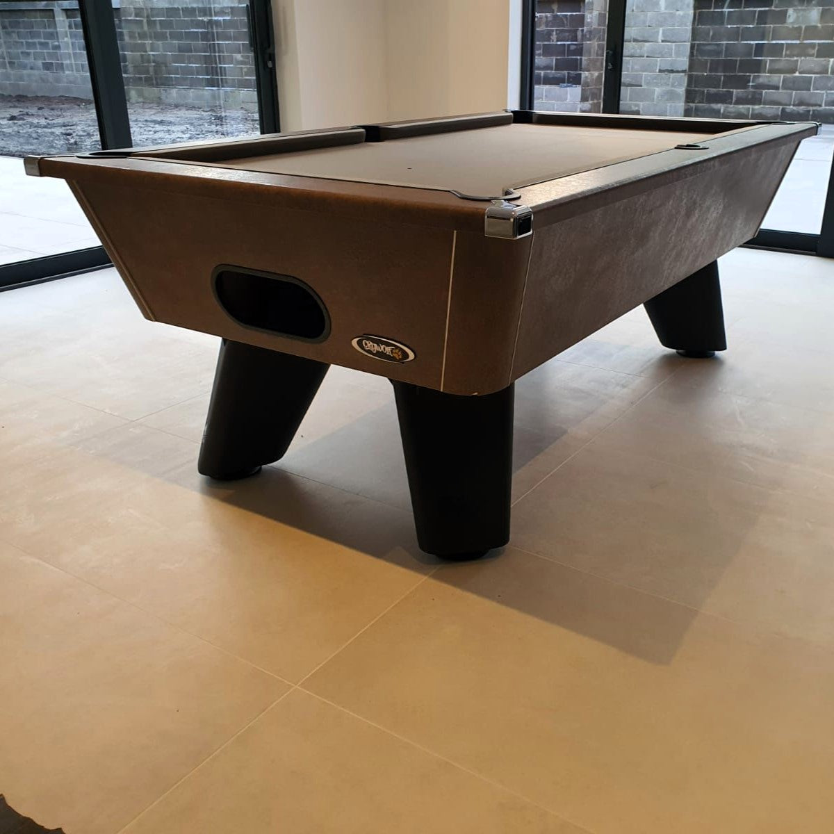 Cry Wolf Indoor Slate Bed Pool Table Italian Bronze