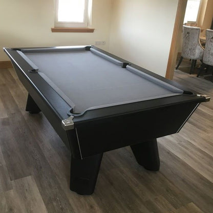 Cry Wolf Indoor Slate Bed Pool Table Black - Smart Silver