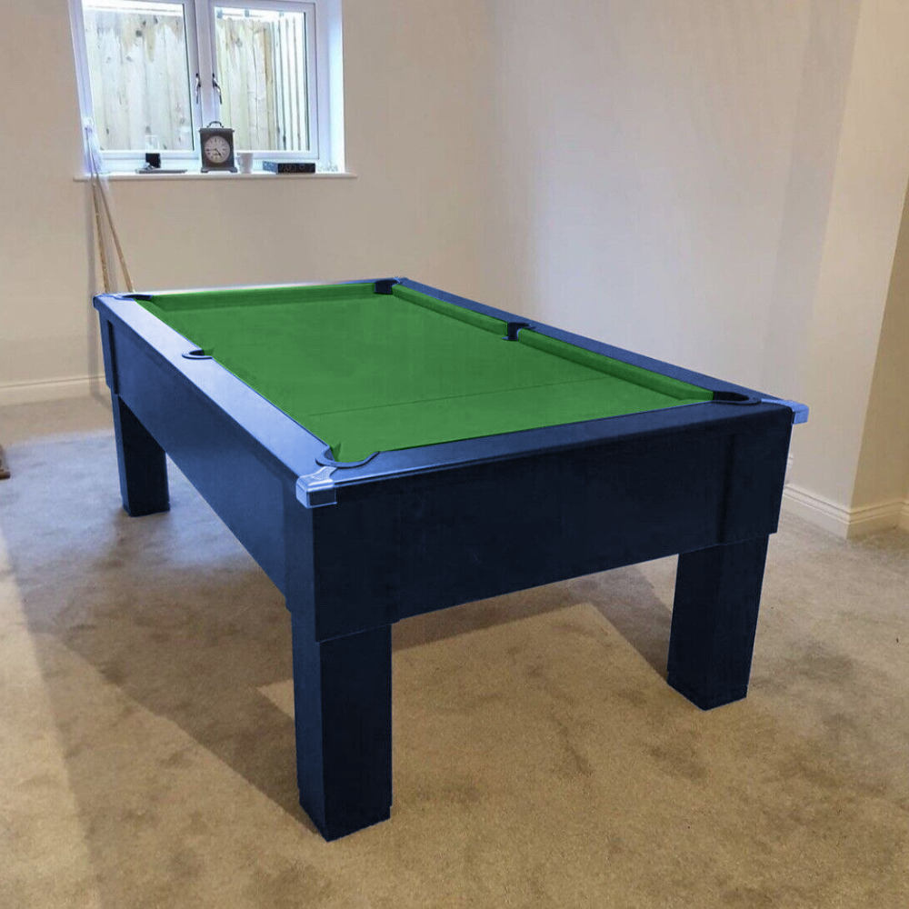 Apollo Pool Table Blue Cry Wolf Square Leg Slate Bed Pool Table | Midnight Blue – Superpool UK