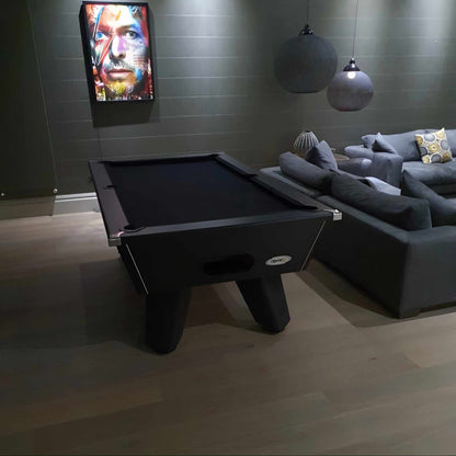 Cry Wolf Indoor Slate Bed Pool Table Black