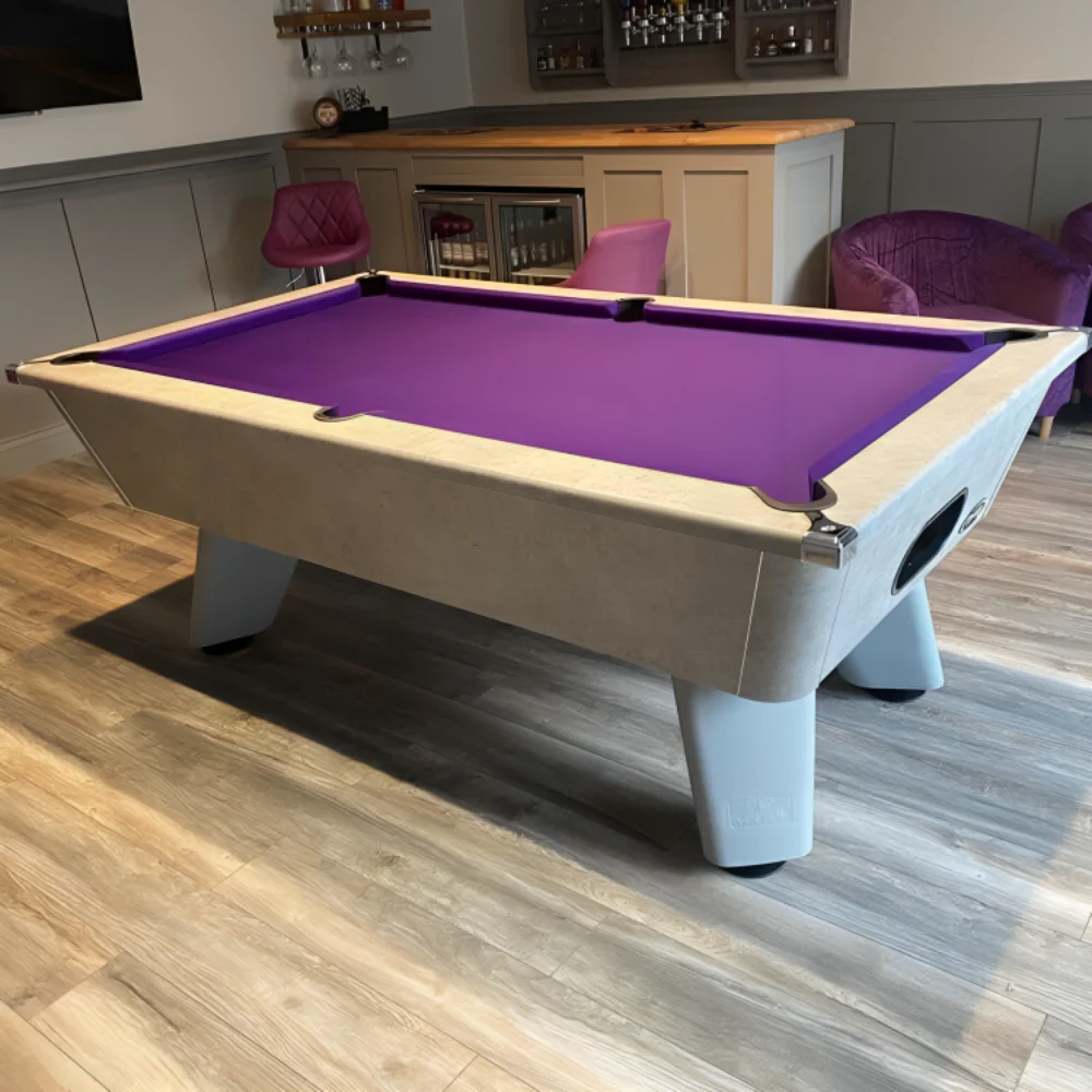 Cry Wolf Indoor Slate Bed Pool Table Urban Grey