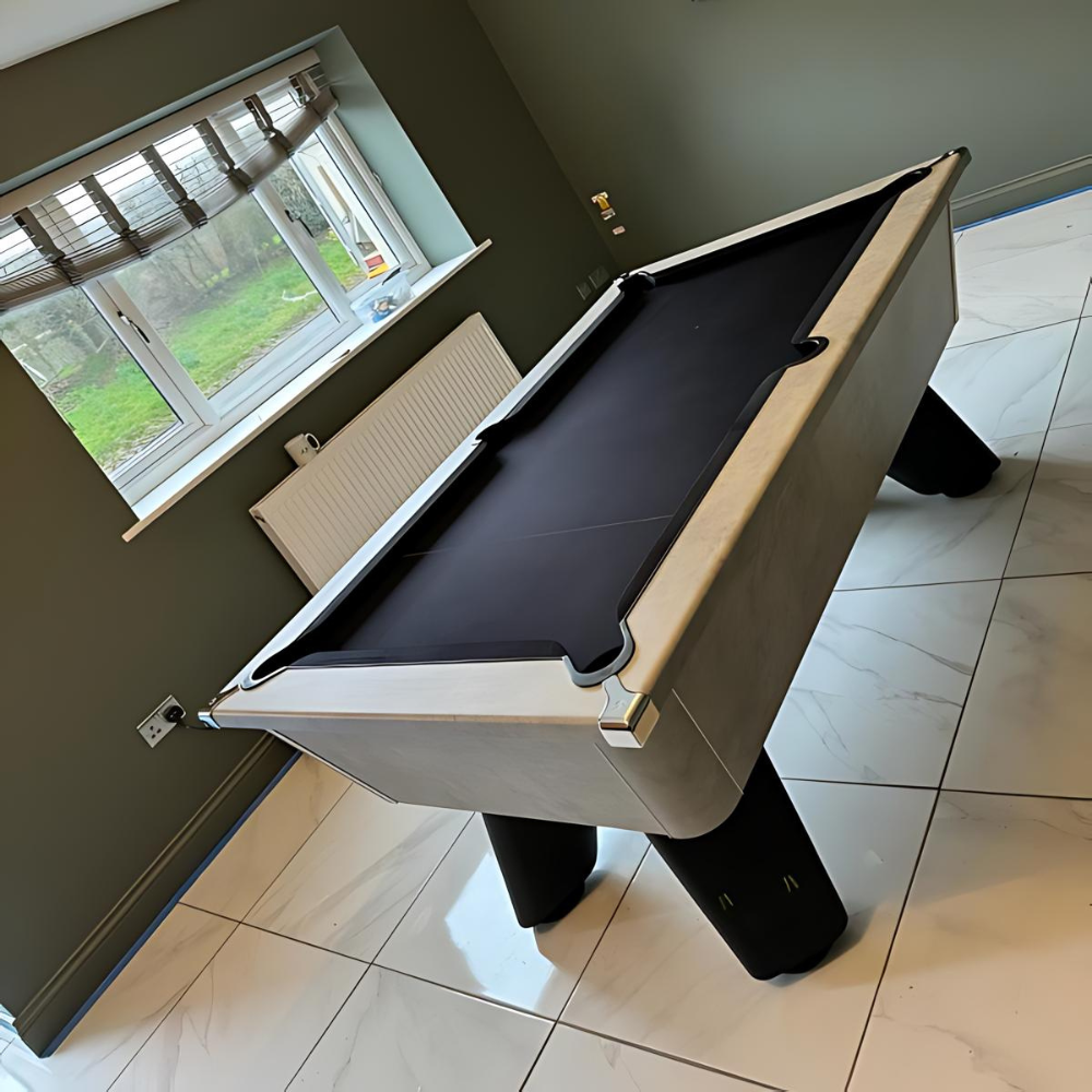 Cry Wolf Indoor Slate Bed Pool Table Urban Grey