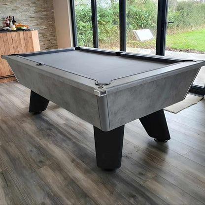 Cry Wolf Indoor Slate Bed Pool Table Urban Grey