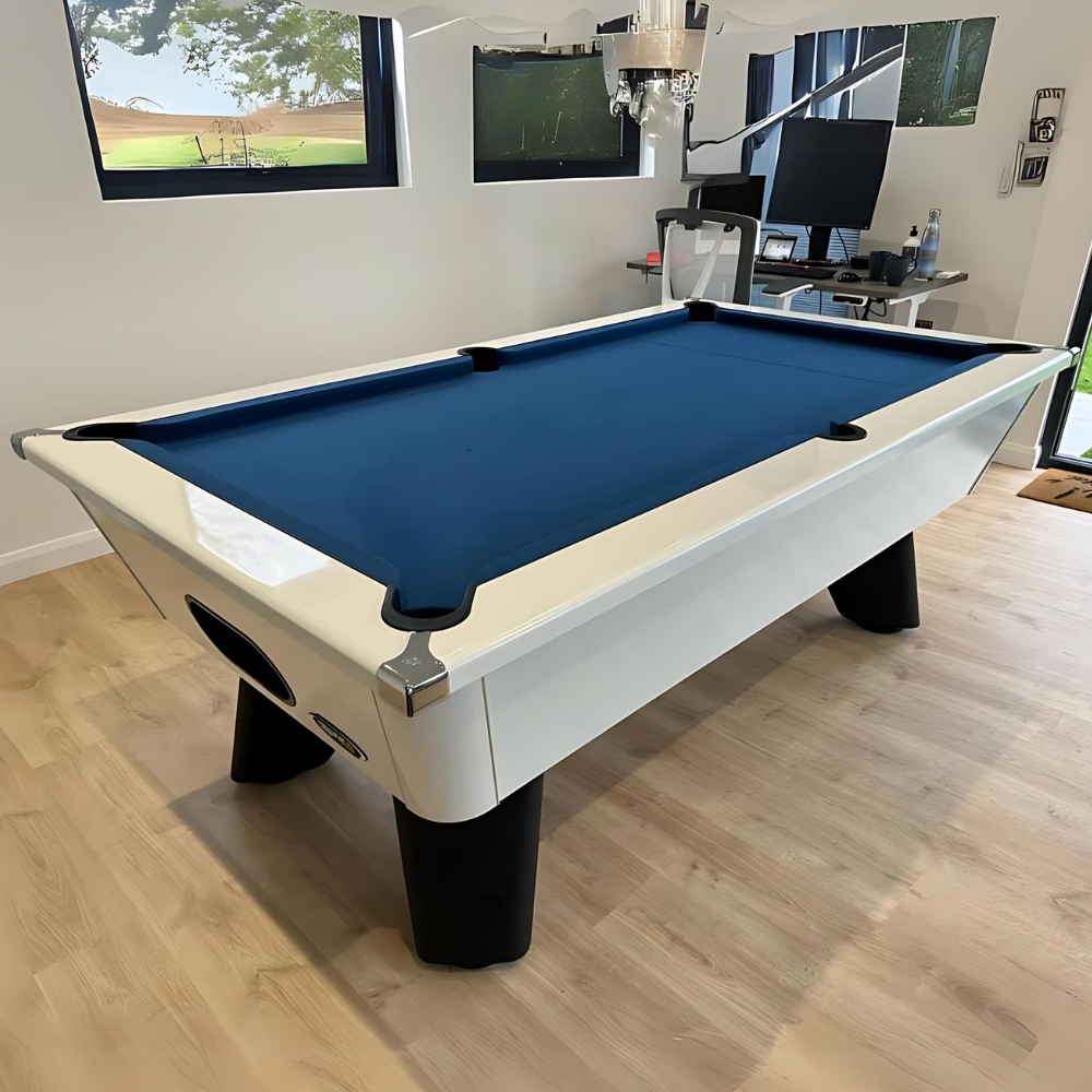 Cry Wolf Indoor Slate Bed Pool Table White