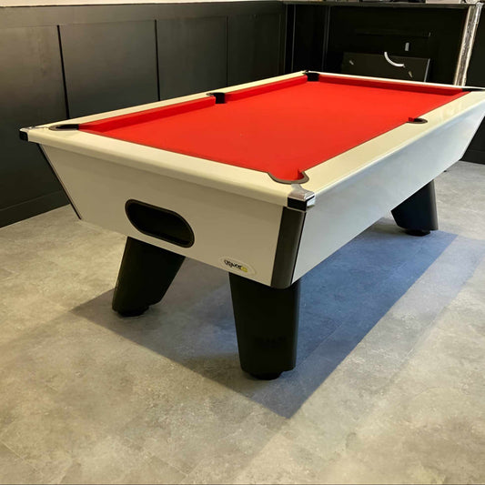 Cry Wolf Indoor Slate Bed Pool Table White