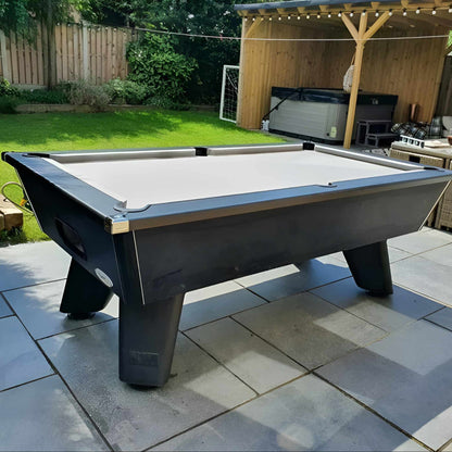 Cry Wolf Outdoor Slate Bed Pool Table Black