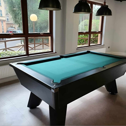 Cry Wolf Outdoor Slate Bed Pool Table Black