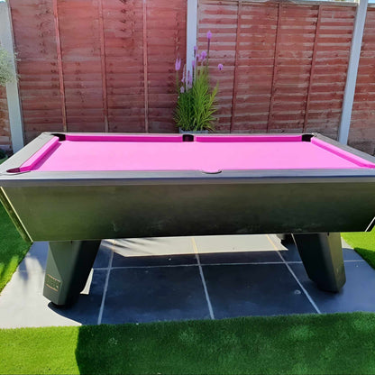 Cry Wolf Outdoor Slate Bed Pool Table Black