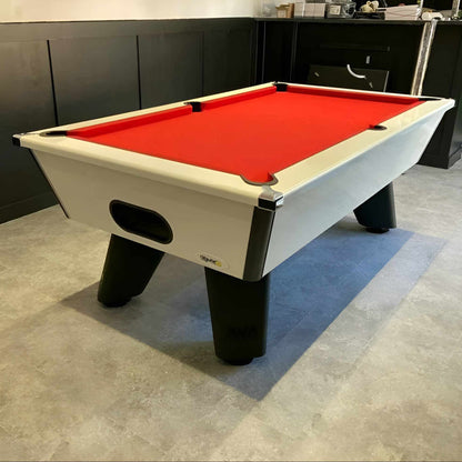 Cry Wolf Outdoor Slate Bed Pool Table White