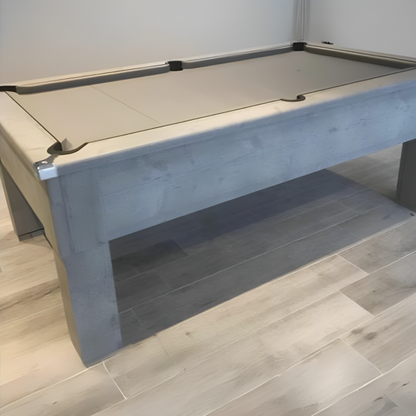 Cry Wolf Square Leg Slate Bed Pool Table Urban Grey