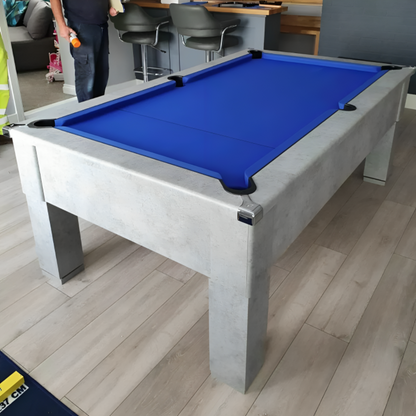 Cry Wolf Square Leg Slate Bed Pool Table Urban Grey