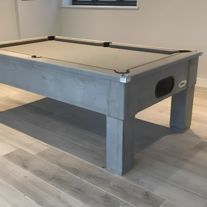 Cry Wolf Square Leg Slate Bed Pool Table Urban Grey