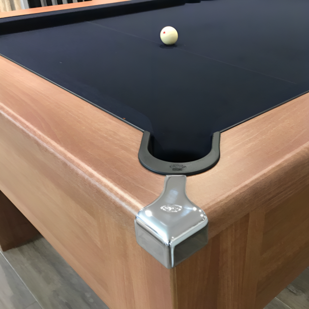 Cry Wolf Square Leg Slate Bed Pool Table Walnut