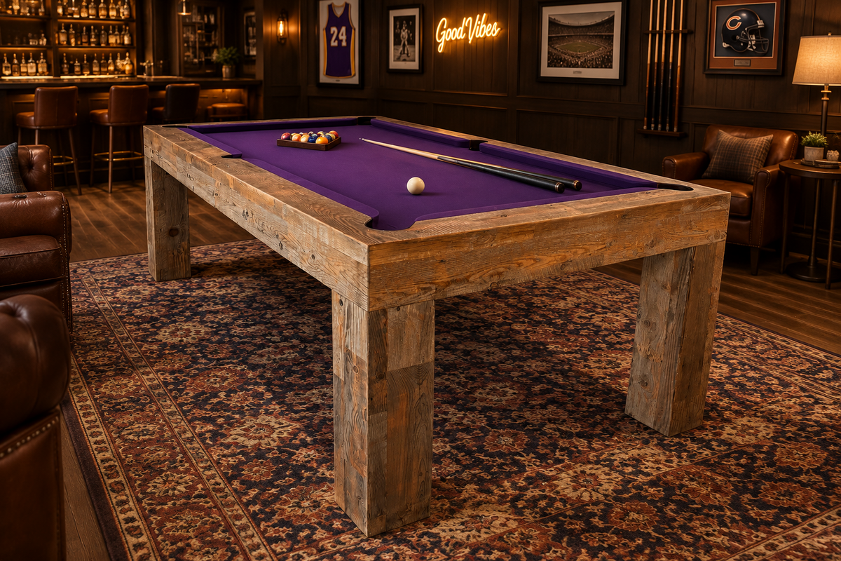 Sir William Bentley English 8' x 4' Refurbished English Pool table