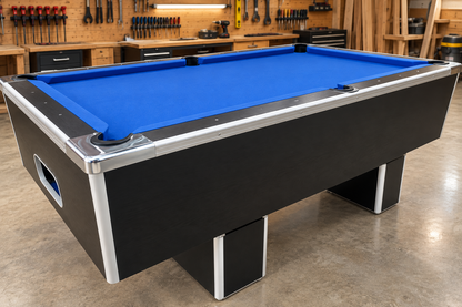 RECONDITIONED 6' x 3' Black Hustler Free Play Pool table