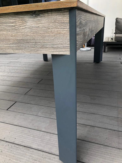 Grey Pine Alfresco outdoor pool dining table