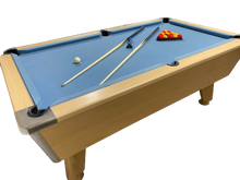 Load image into Gallery viewer, Reconditioned DPT Omega Light Oak 7&#39; x 4&#39;  Free Play  Pool table IN STOCK