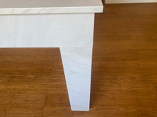 Load image into Gallery viewer, *IN STOCK* Ex Showroom 6&#39; Carrara Marble Rosetta English Pool Dining Table by SUPERPOOL.