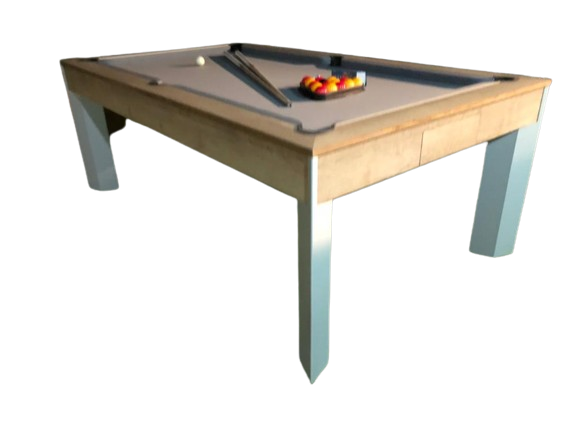 Superpool Nebraska Oak ALFRESCO OUTDOOR Pool Diner Table