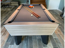 Load image into Gallery viewer, IN STOCK - Driftwood  Optima Classic Free Play Slate Bed Pool Table