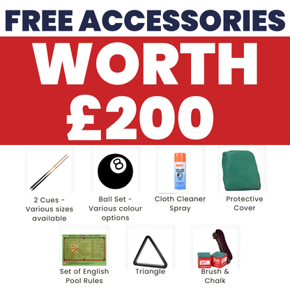 Cry Wolf Indoor Slate Bed Pool Table | Driftwood