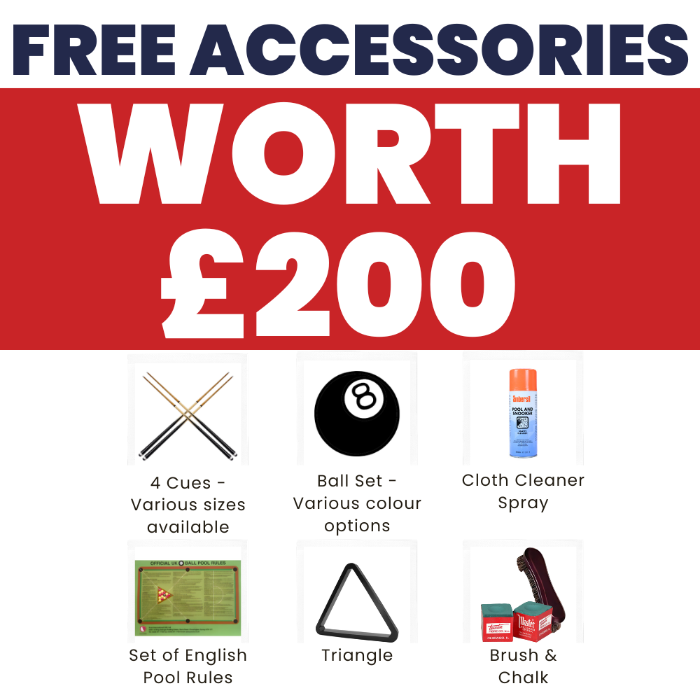 Cry Wolf Outdoor Slate Bed Pool Table | Black