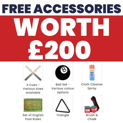 Cry Wolf Outdoor Slate Bed Pool Table | Black