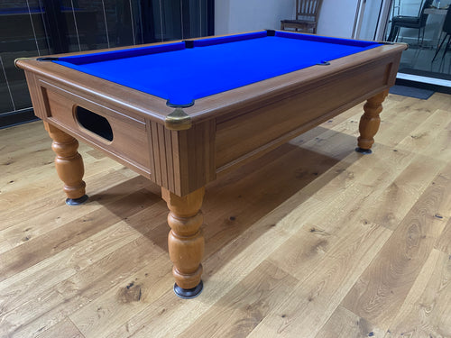 In Stock  - 7' Optima Rennes Walnut Finish Free Play Slate Bed Pool Table