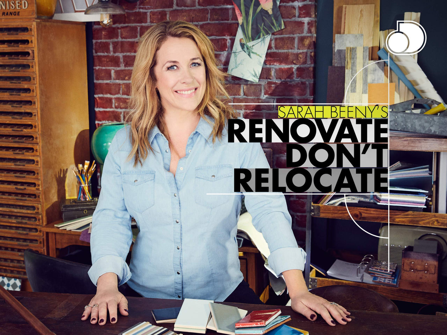 Promotional image for Sarah Beeny's 'Renovate Don’t Relocate' TV show.