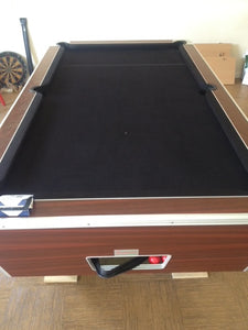 RECONDITIONED 7' x 4' Rosewood DPT Elite Free Play Pool table