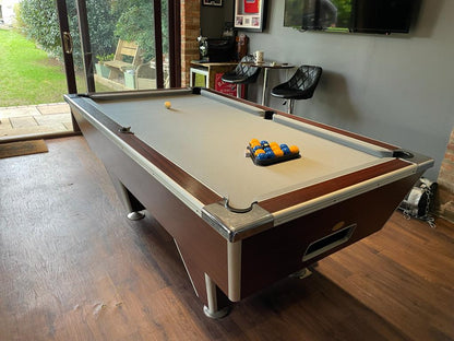 RECONDITIONED 7' x 4' Rosewood Original Supreme Winner Free Play Pool Table