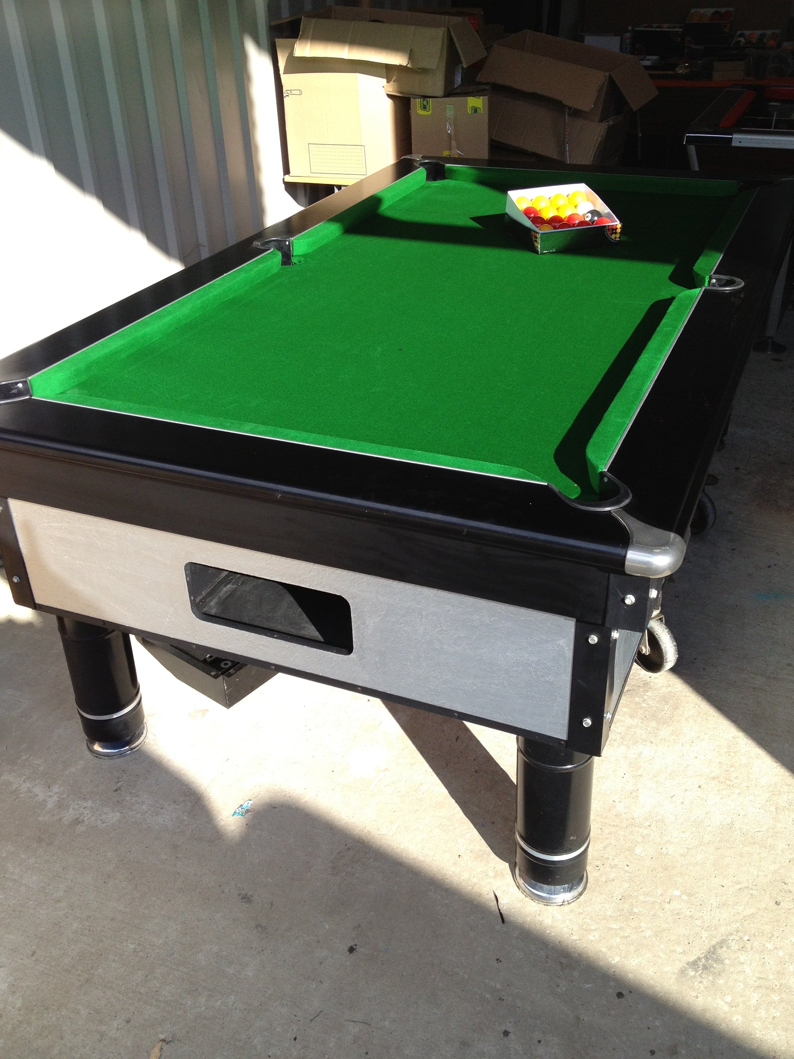 Excel Silver Free Play 7' x 4' Reconditioned Pool table