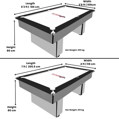RECONDITIONED 7' x 4' Green Hustler Free Play Pool table